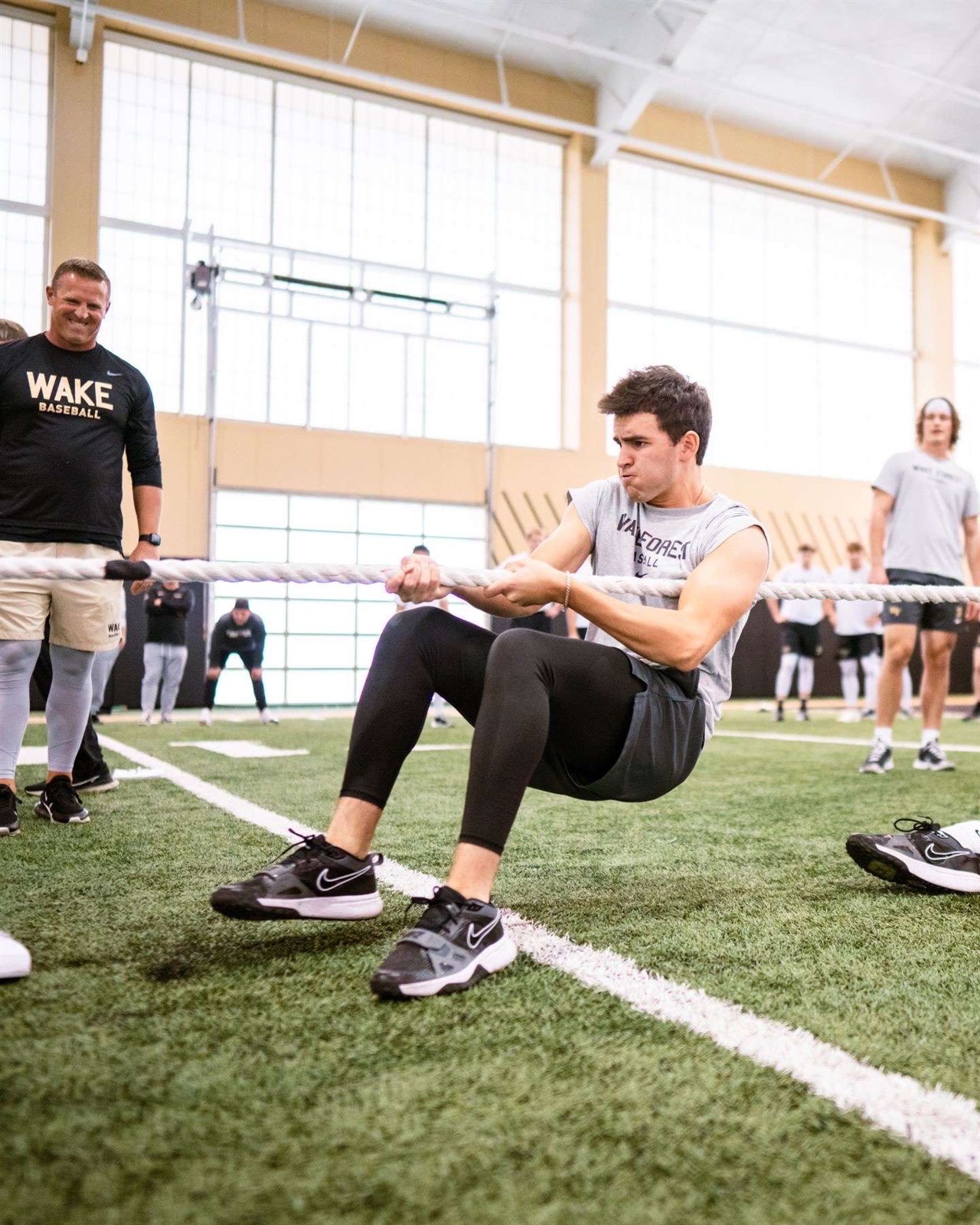 Dylan Zucker training at Wake Forest